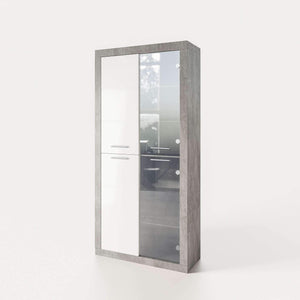 Шкаф двухдверный со стеклом Омега