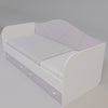 Ліжко-диванчик Х-СКАУТ (рожевий/білий) Фото № 2