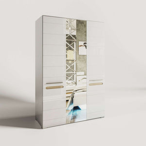 Шкаф 3Д с зеркалом Бьянко