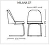 Обідній стілець MILANA CF (BOX-2) Фото № 9