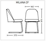 Обідній стілець MILANA CF (BOX-2) Фото № 9